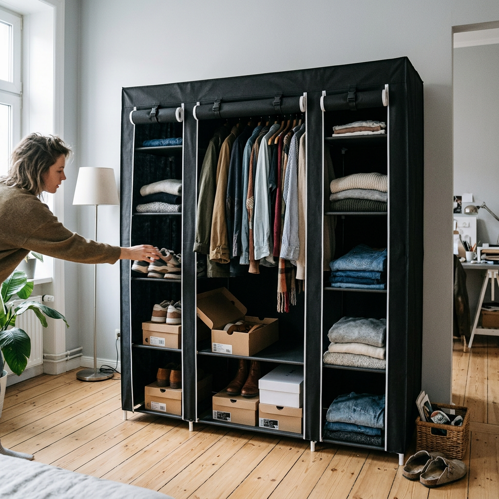 Portable Clothes Wardrobe — Everstock