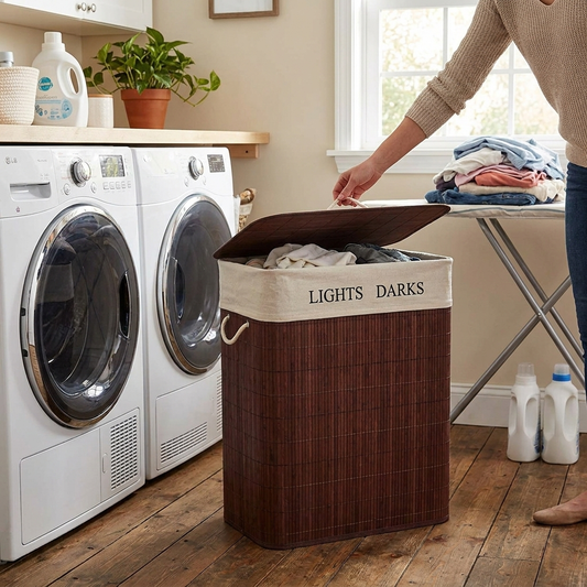 Collapsible Bamboo Laundry Basket — Everstock