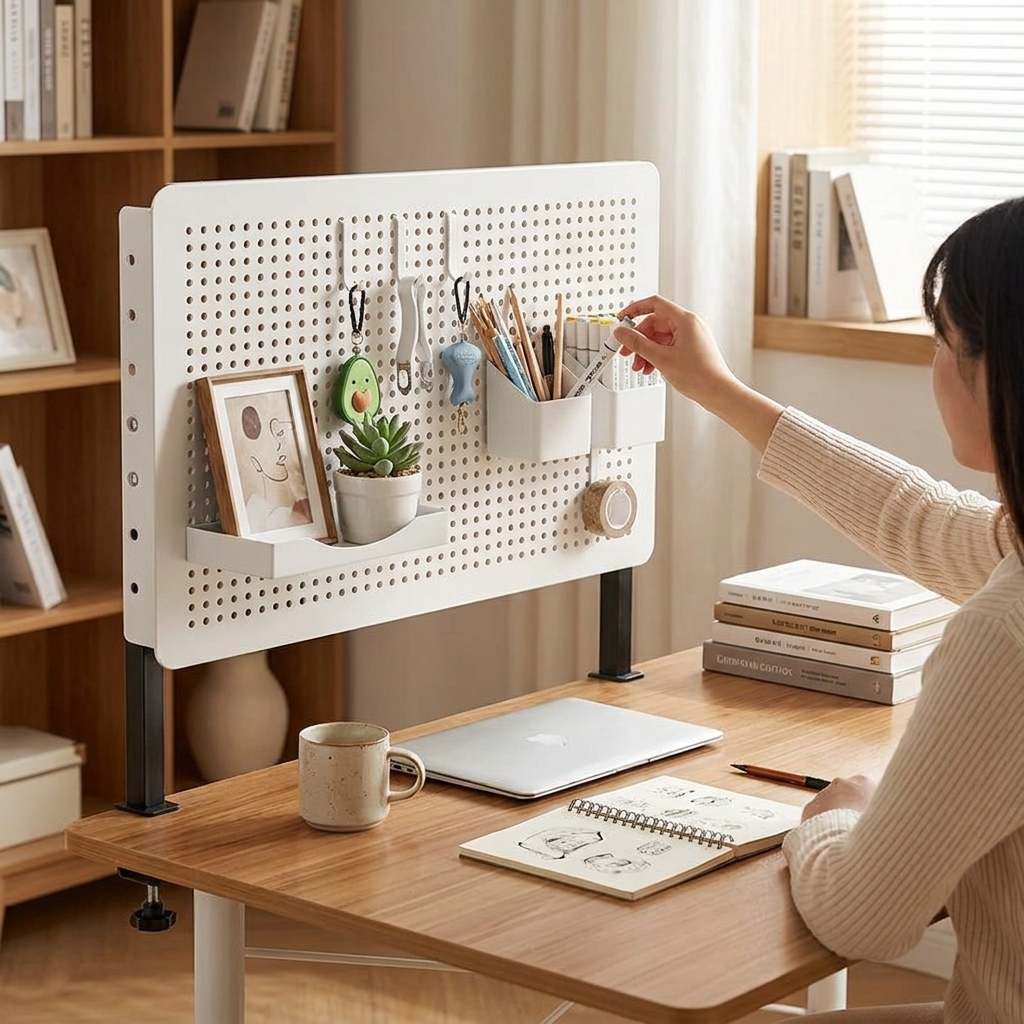 DIY Pegboard Desktop Organizer