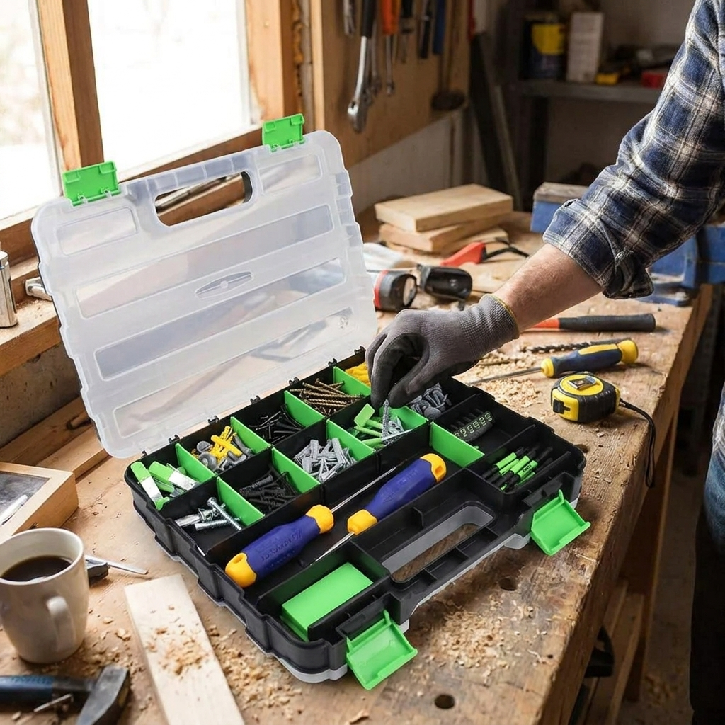 Hardware Storage Organizer Box