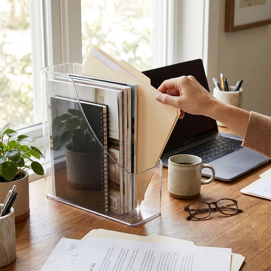 Magazine & File Holder Rack
