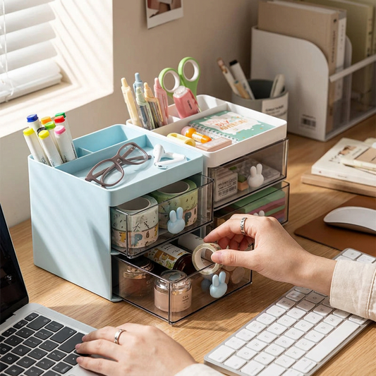 Small Desk Organizer with Drawer