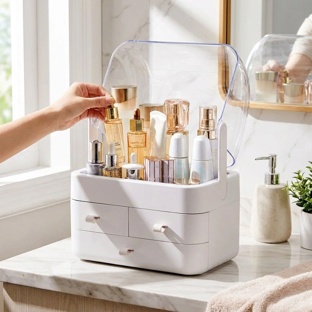 Countertop Cosmetic Organizer - Dustproof