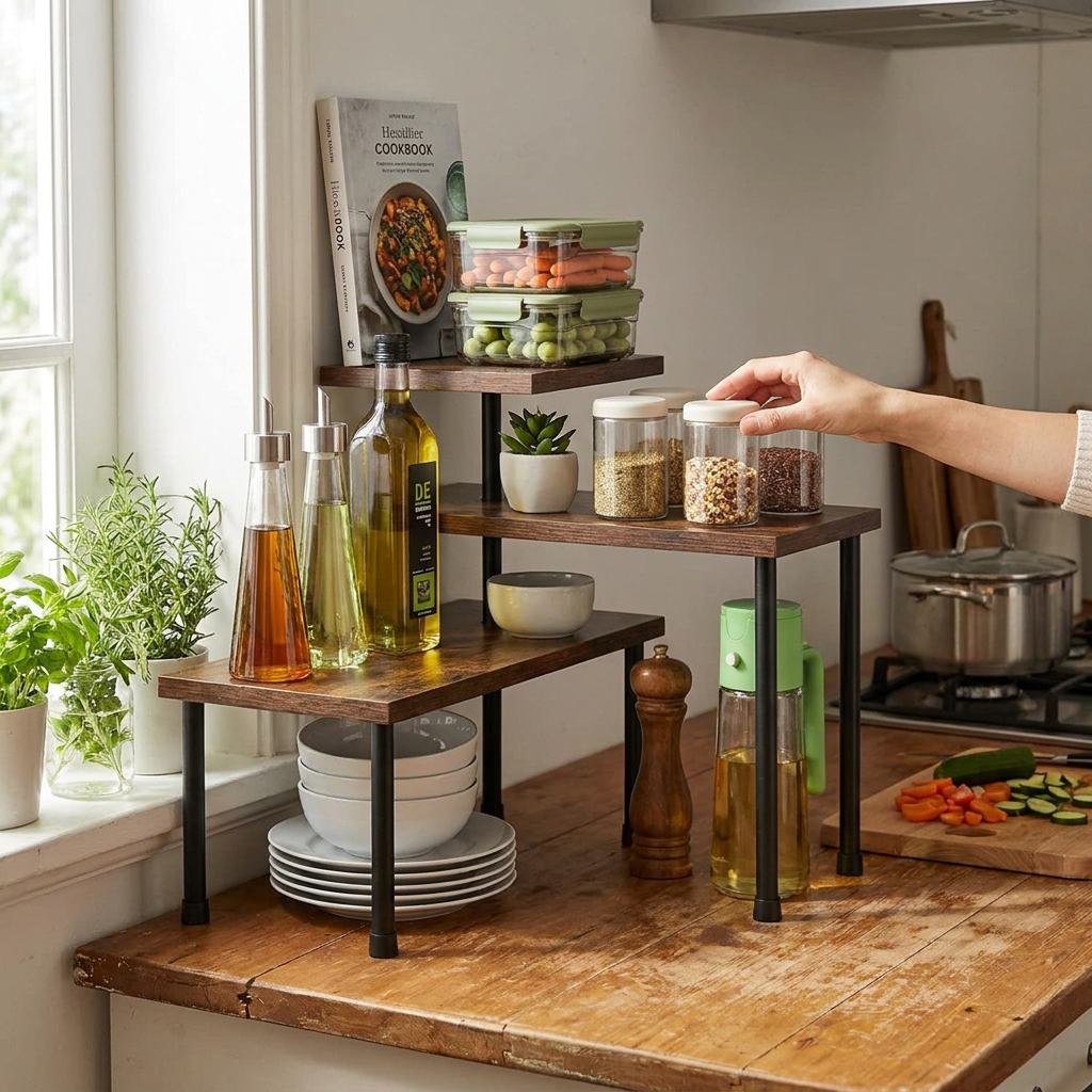 3-Tier Corner Shelf Organizer