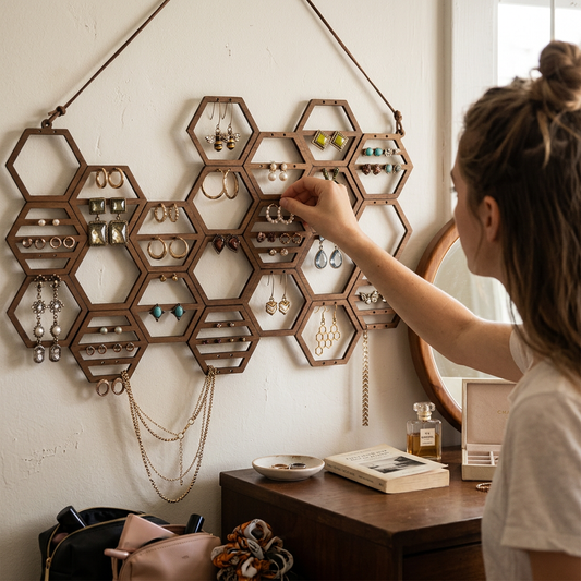 Honeycomb Earring Organizer