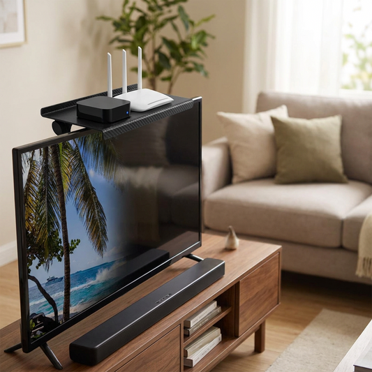 Adjustable TV Top Shelf Rack
