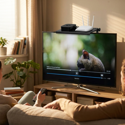 TV & Monitor Top Storage Shelf