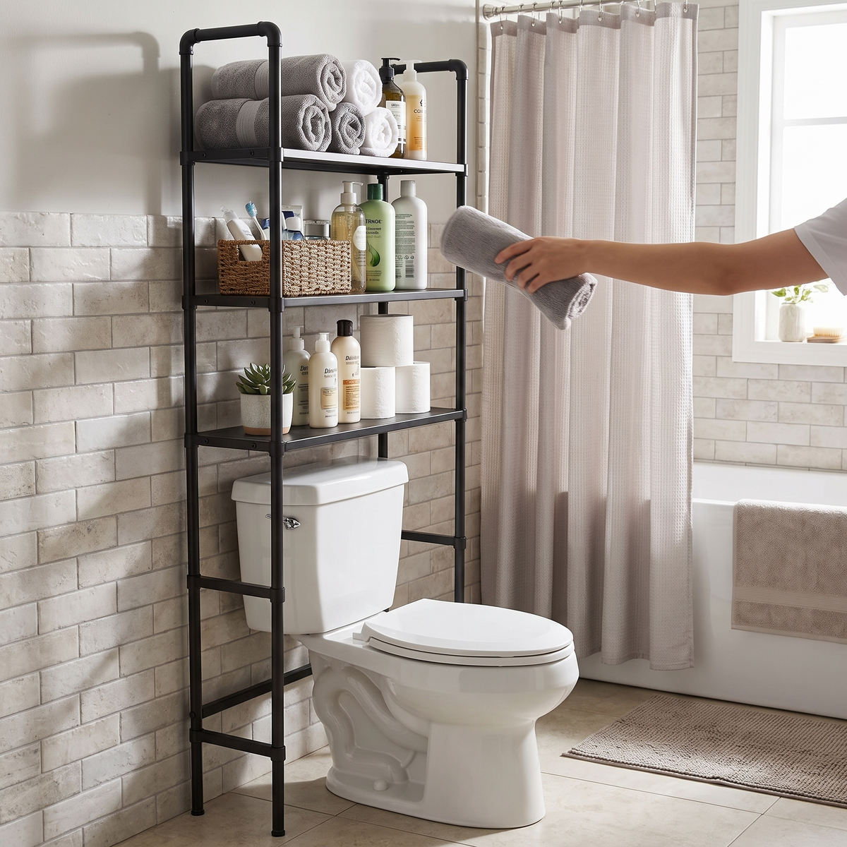 Multilayer Over-the-Toilet Storage Rack - Wall Hanging Space Saver Organizer, Everstock — Everstock