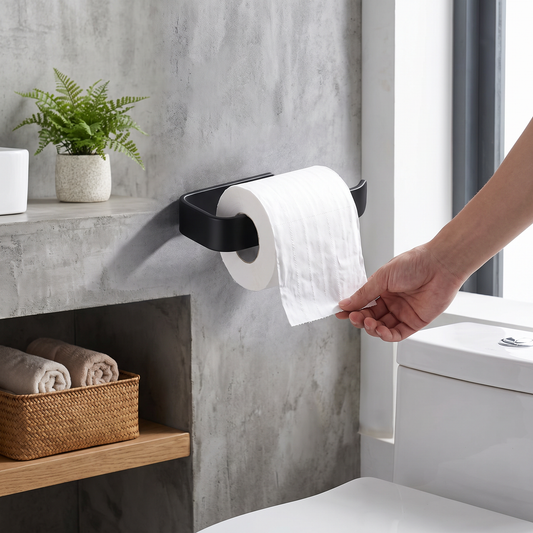 Multifunctional Towel Rack - Wall Shelf with Cloth Hanging Bar for Bathroom Storage, Everstock — Everstock