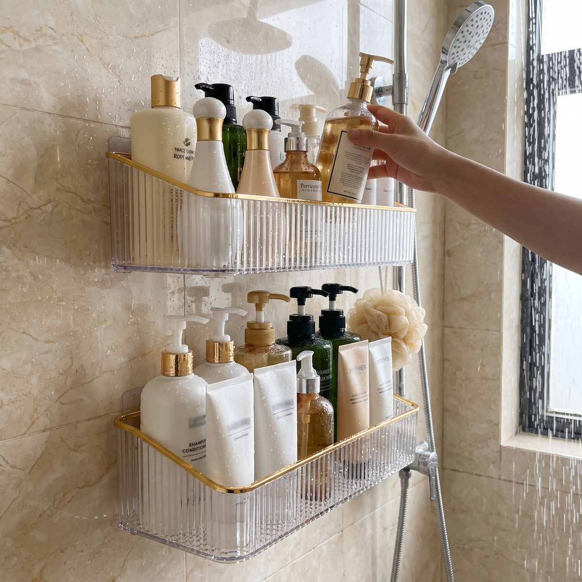 Wall-Mounted Storage Basket - Washbasin Organizer Rack for Toilet & Washroom, Everstock — Everstock