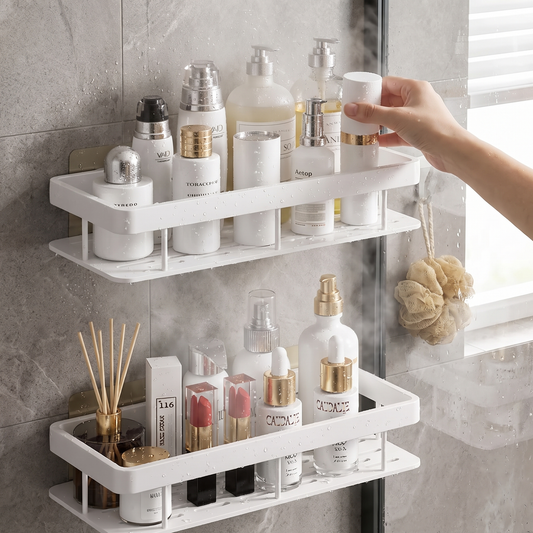 Aluminum Alloy Wall Shelf - No-Drill Shower Storage Organizer for Bathroom, Everstock — Everstock
